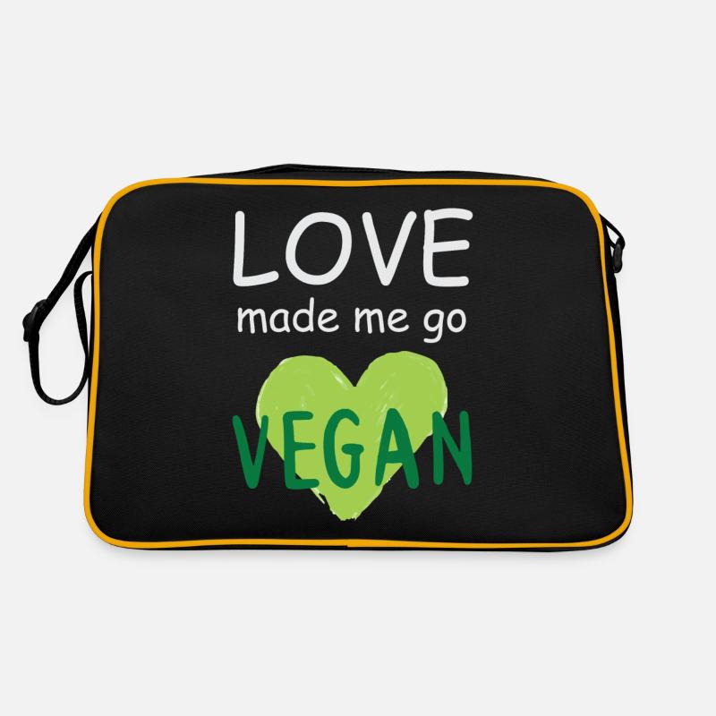 Vegan Fleischlos Tierlieb & Veganer Retro Tasche