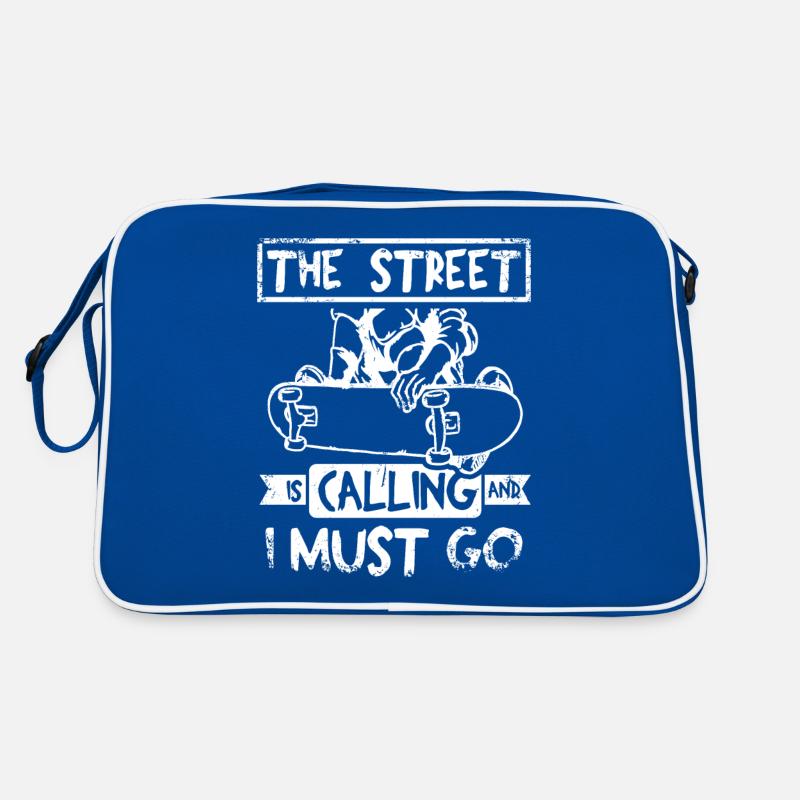 Die Straße ruft Skateboarding Retro Tasche