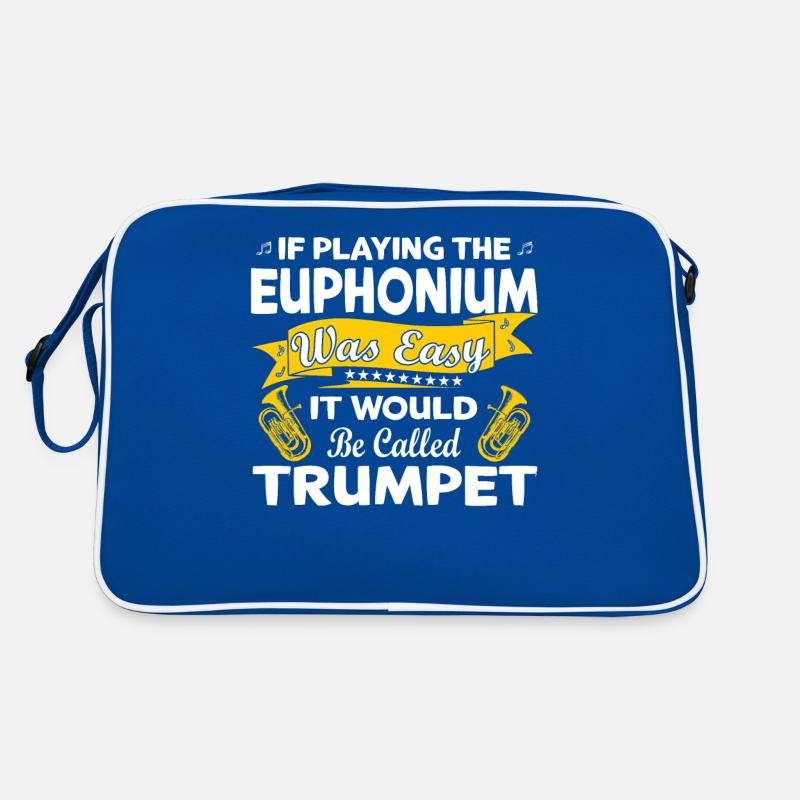 Funny Brass Horn Marching Band Euphonium Retro Bag
