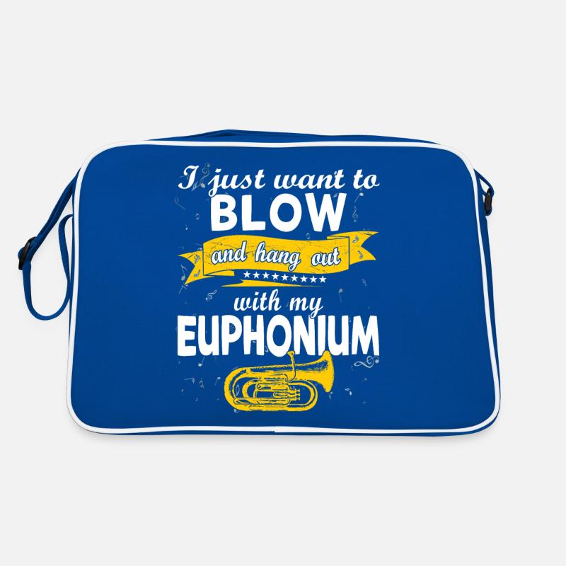 Funny Brass Horn Marching Band Euphonium Retro Bag