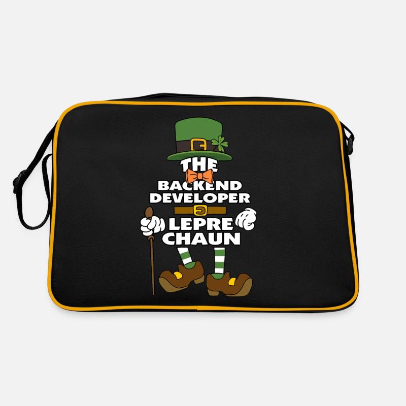 The Backend Developer Leprechaun St Patrick's Day Retro Tasche