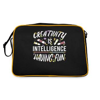 Painting Art Painter Artist Art - Retro Bag - black/gold - Back