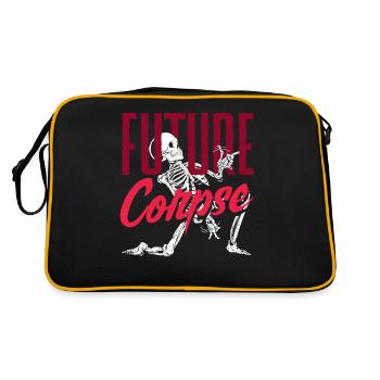 Future Corpse Dark Gothic Skeleton - Retro Bag - black/gold - Back