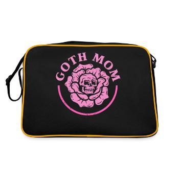 Goth Mom Squelette gothique foncé - Sac Retro - noir/or - Dos