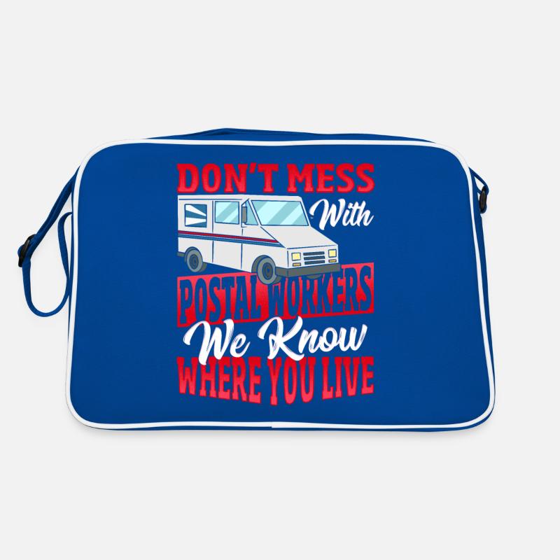 Don't Mess With Postal Workers Postal Worker Retro Tasche