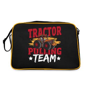 Tractor Pulling Team Tractor Puller Tractorpulling - Retro Bag - black/gold - Back