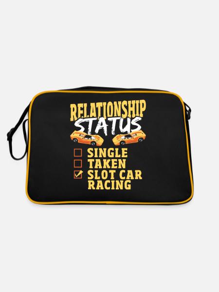 Relationship Status Slot Car Racing Slotcar Racer - Retro Bag - black/gold - Back