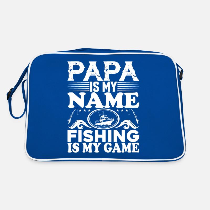 Papa est mon nom La pêche est mon jeu - (2) Sac Retro