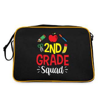 Second Grade Team Second Class Teachers - Retro Bag - black/gold - Back