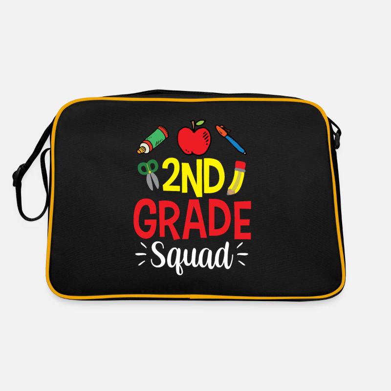 Équipe de deuxième année Enseignants de deuxième classe Sac Retro