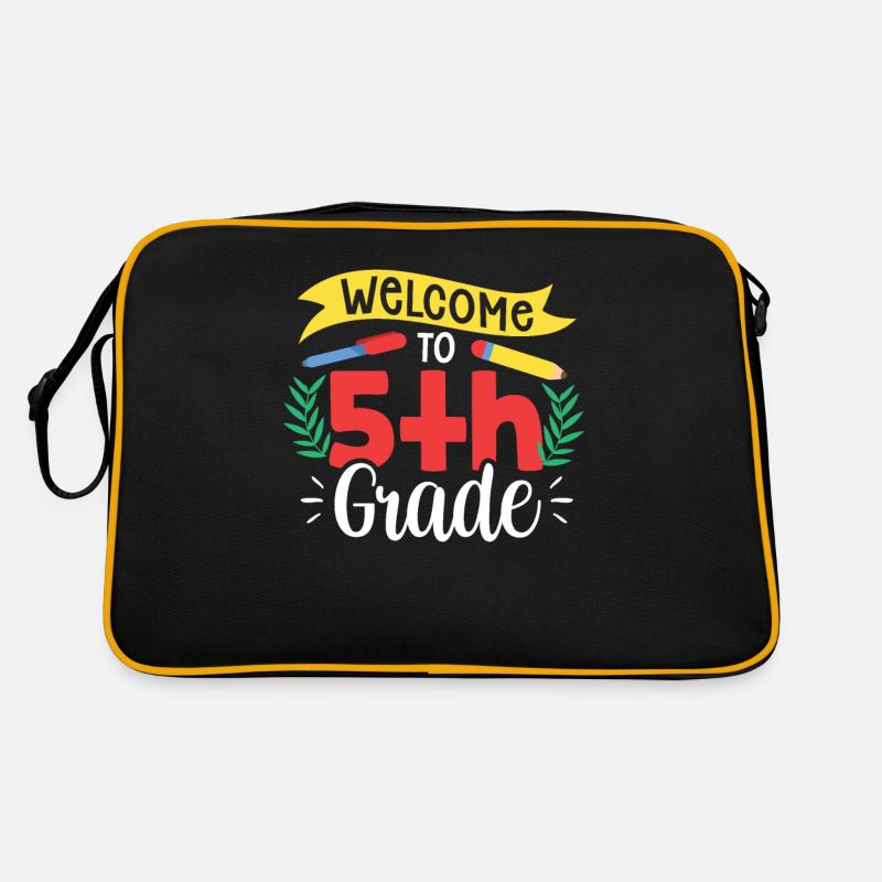 Bienvenue aux élèves de cinquième année de 5e année Sac Retro