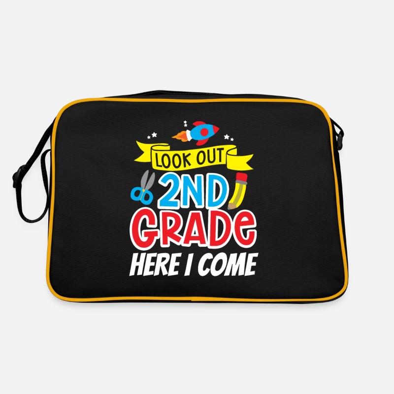 Attention second grade I come second grader Retro Bag