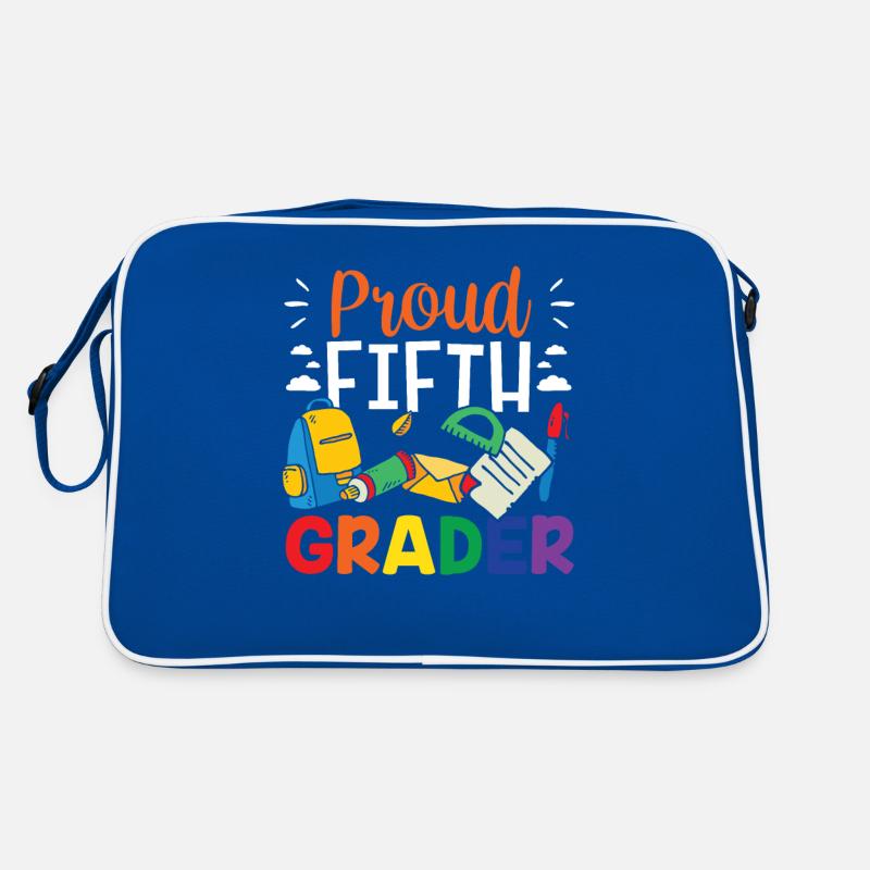 Fier élève de cinquième année Cinquième école 5e année Sac Retro