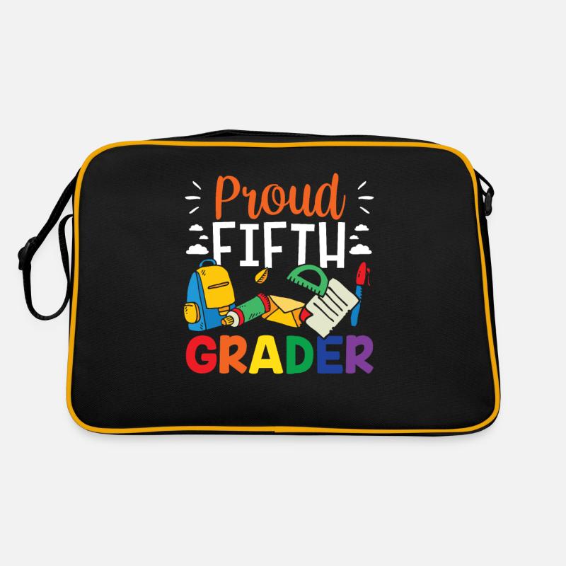 Fier élève de cinquième année Cinquième école 5e année Sac Retro