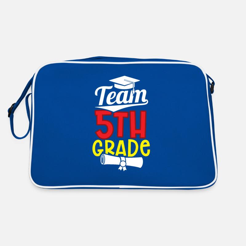 Team 5 Class School Fifth Grader Fifth Retro Bag