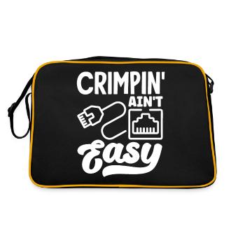 Crimpin' Ain’t Easy Network Admin - Sac Retro - noir/or - Dos