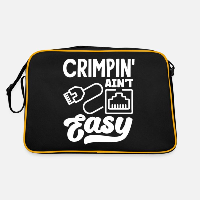 Crimpin' Ain't Easy Network Admin Retro Tasche