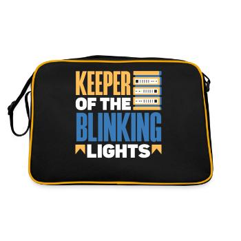Keeper Of The Blinking Lights Network Admin - Retro Bag - black/gold - Back