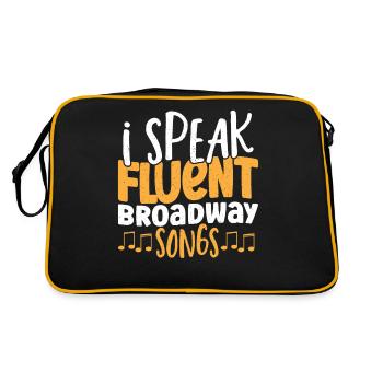 I Speak Fluent Broadway Songs Broadway Musical - Retro Bag - black/gold - Back