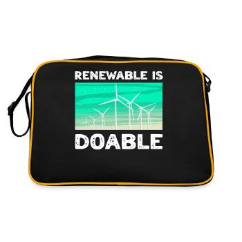Énergie renouvelable Énergie renouvelable Grand fan - Sac Retro - noir/or - Dos