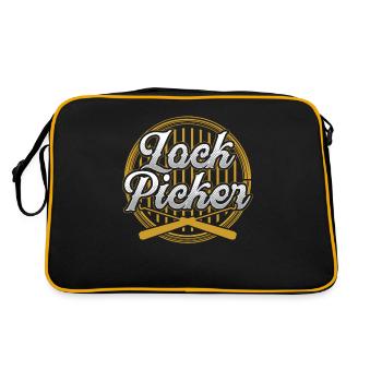 Schlossknacker Lock Picker Lock Picking Schloss - Retro Bag - black/gold - Back