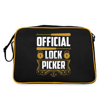 Serrure officielle Lock Picker Lock Picker - Sac Retro - noir/or - Dos