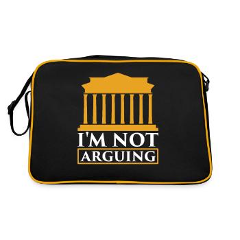 I'm not arguing argument - Retro Bag - black/gold - Back