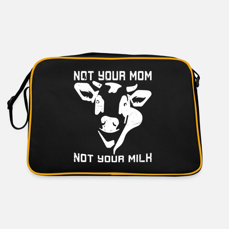 Vegan Fleischlos Tierlieb & Veganer Retro Tasche