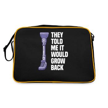 Leg amputation prosthesis wheelchair - Retro Bag - black/gold - Back