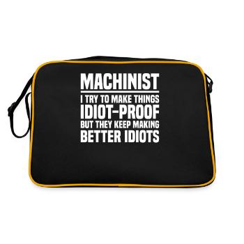 Cutter Zerspahner Mechanic - Retro Bag - black/gold - Back