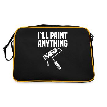 Painting Art Painter Artist Art - Retro Bag - black/gold - Back