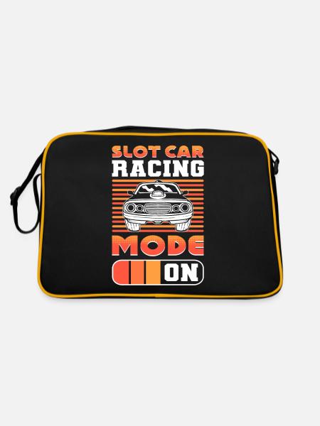 Slot Car Racing Mode: On Slot Car Racer Slotcar - Retro Bag - black/gold - Back