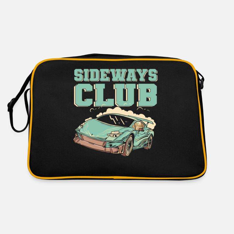 Sideways Club Drifting Car Racing Drift Retro Bag