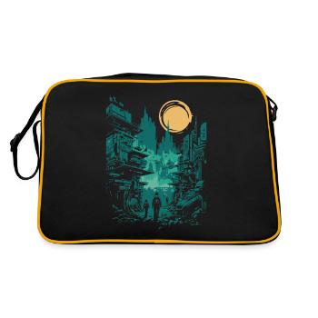 Experience the future with our Future City - Retro Bag - black/gold - Back