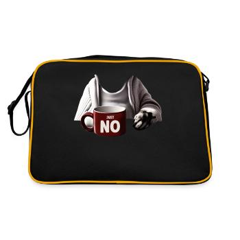 Karneval Hunde Outfit - Retro Tasche - Schwarz/Gold - Hinten