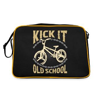 BMX Racing Kick It Old School Cycling BMX Rider - Sac Retro - noir/or - Dos