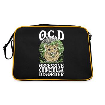 O.C.D Obsessive Chinchilla Disorder Chinchilla Mom - Retro Bag - black/gold - Back