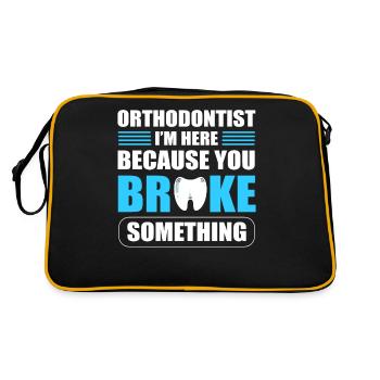 Orthodontistes Orthodontistes Dentistes Mâchoires - Sac Retro - noir/or - Dos