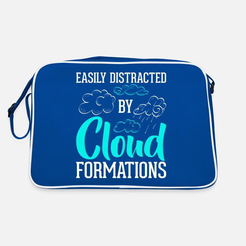 Easily Distracted By Cloud Formations Retro Tasche