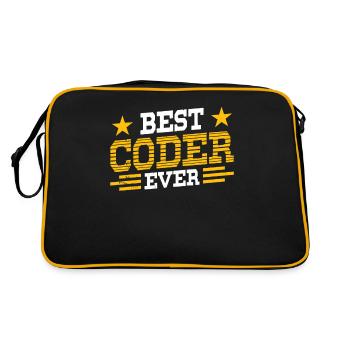 Best Programmer ever Code Coder Coding - Retro Bag - black/gold - Back