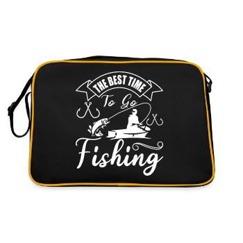 Le meilleur moment pour pêcher 1 - - Sac Retro - noir/or - Dos