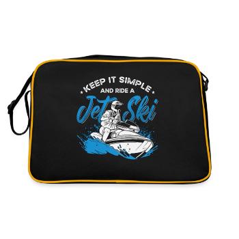 Jet Skiing Keep It Simple et Watercraft Jet Skier - Sac Retro - noir/or - Dos