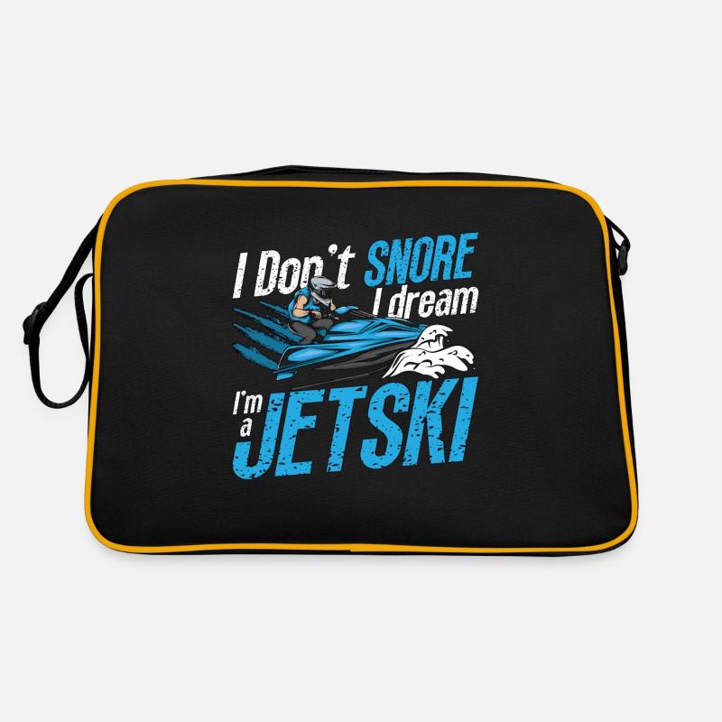 Jet Skiing I Don't Snore I Dream Jetskis Jet Skier Retro Tasche