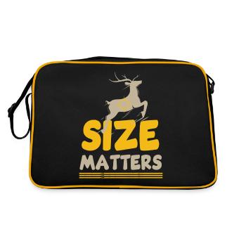 Jagen Jagdspruch & Jäger Geschenkidee - Retro Tasche - Schwarz/Gold - Hinten