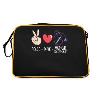 Réceptionniste médicale Réception médicale - Sac Retro - noir/or - Dos