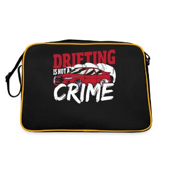 Drifting Is Not A Crime Drifting Car Racing - Retro Bag - black/gold - Back