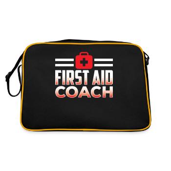 Cours d’instructeur de formateur en secourisme Mesures immédiates - Sac Retro - noir/or - Dos