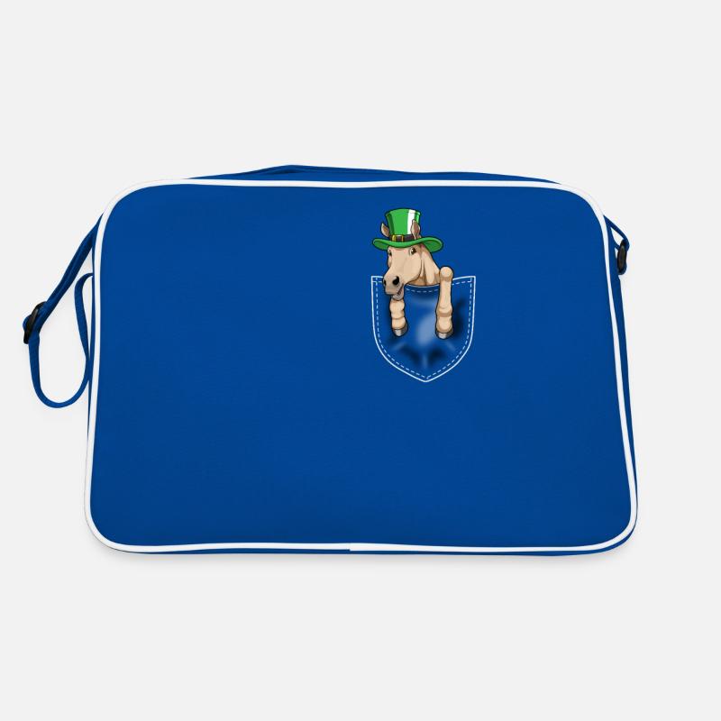 Lustiges Pferde St. Patricks Day Party Geschenk Retro Tasche