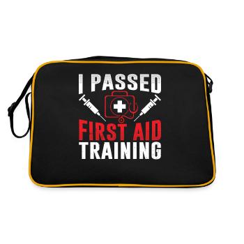 J’ai réussi un cours de secourisme professeur - Sac Retro - noir/or - Dos