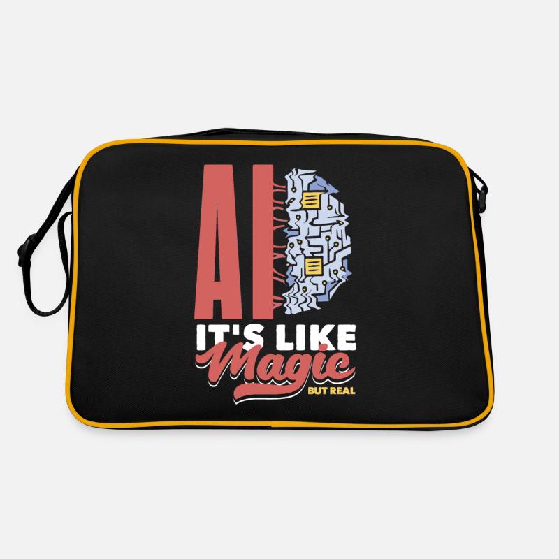 Ai It's Like Magic But Real Computer Science Retro Tasche